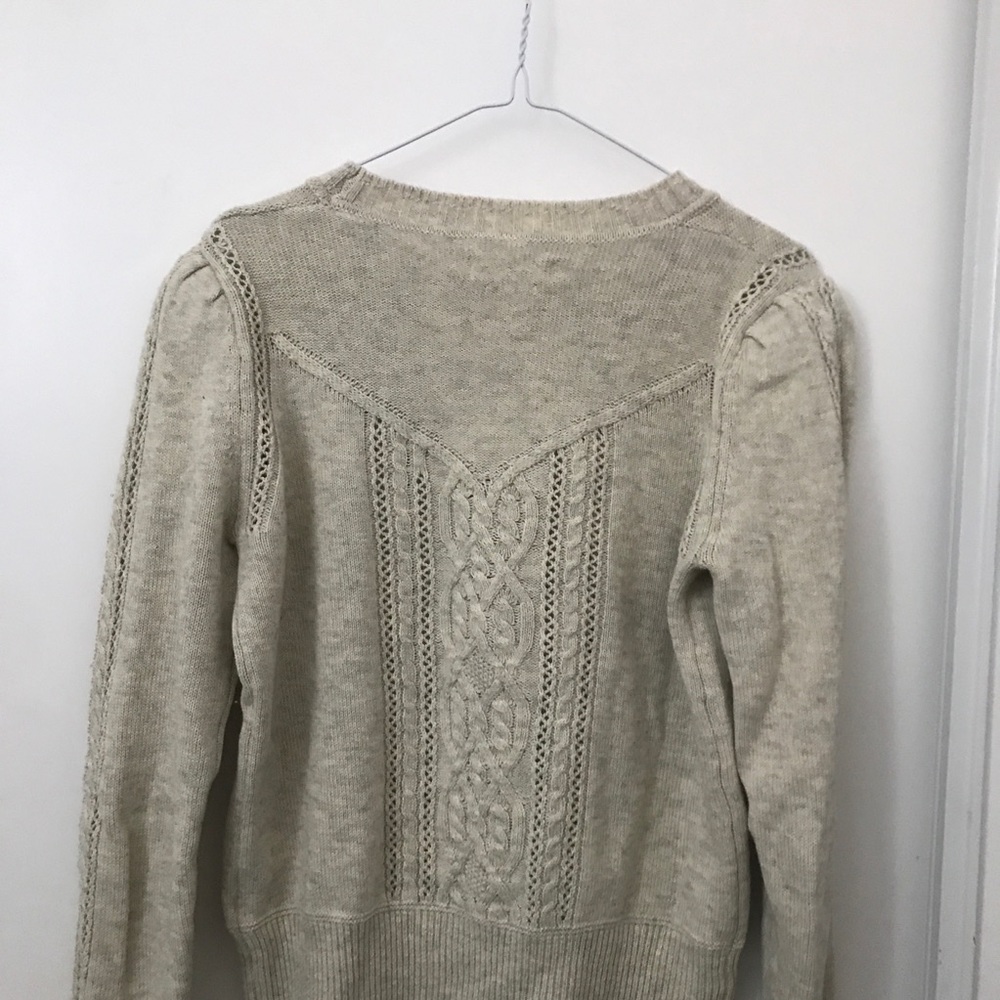 Isabel Étoile Marant Gray Cream Knit Sweater - Picture 5 of 7